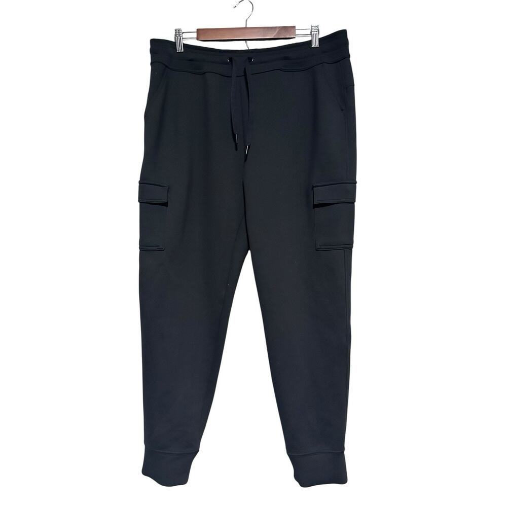 32 Degrees Heat Black Cargo Joggers Size L Men’s Stretch Sweatpants Tapered Fit